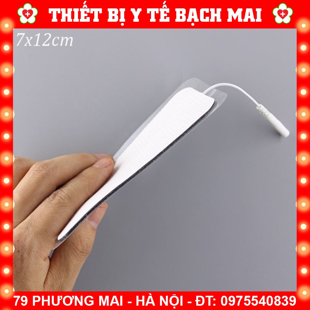 Cặp 02 Miếng Dán Điện Xung Dr Ho Cỡ Lớn Có Dây 7x12cm