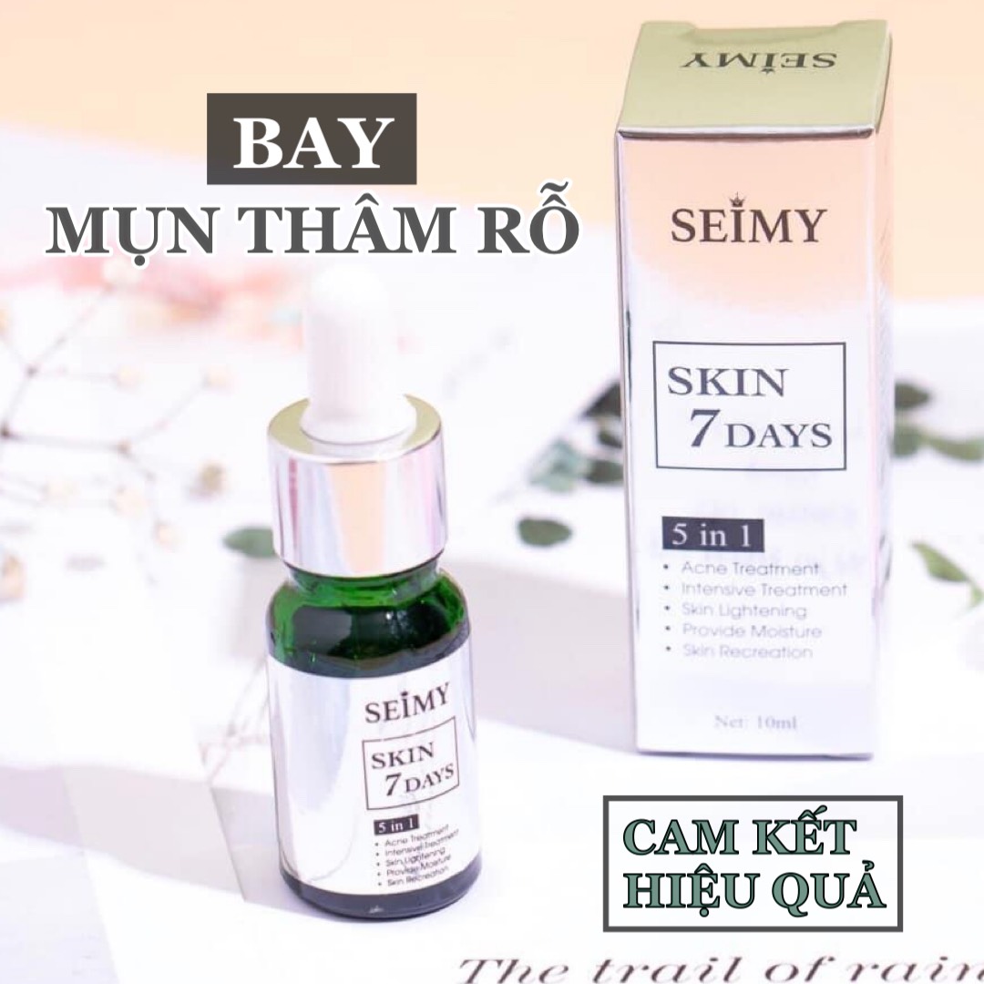 Serum giảm mụn, thâm, rỗ Seimy - SERUM SKIN 7 DAYS - Khắc tinh diệt sạch mụn hiệu quả sau 7-14 ngày