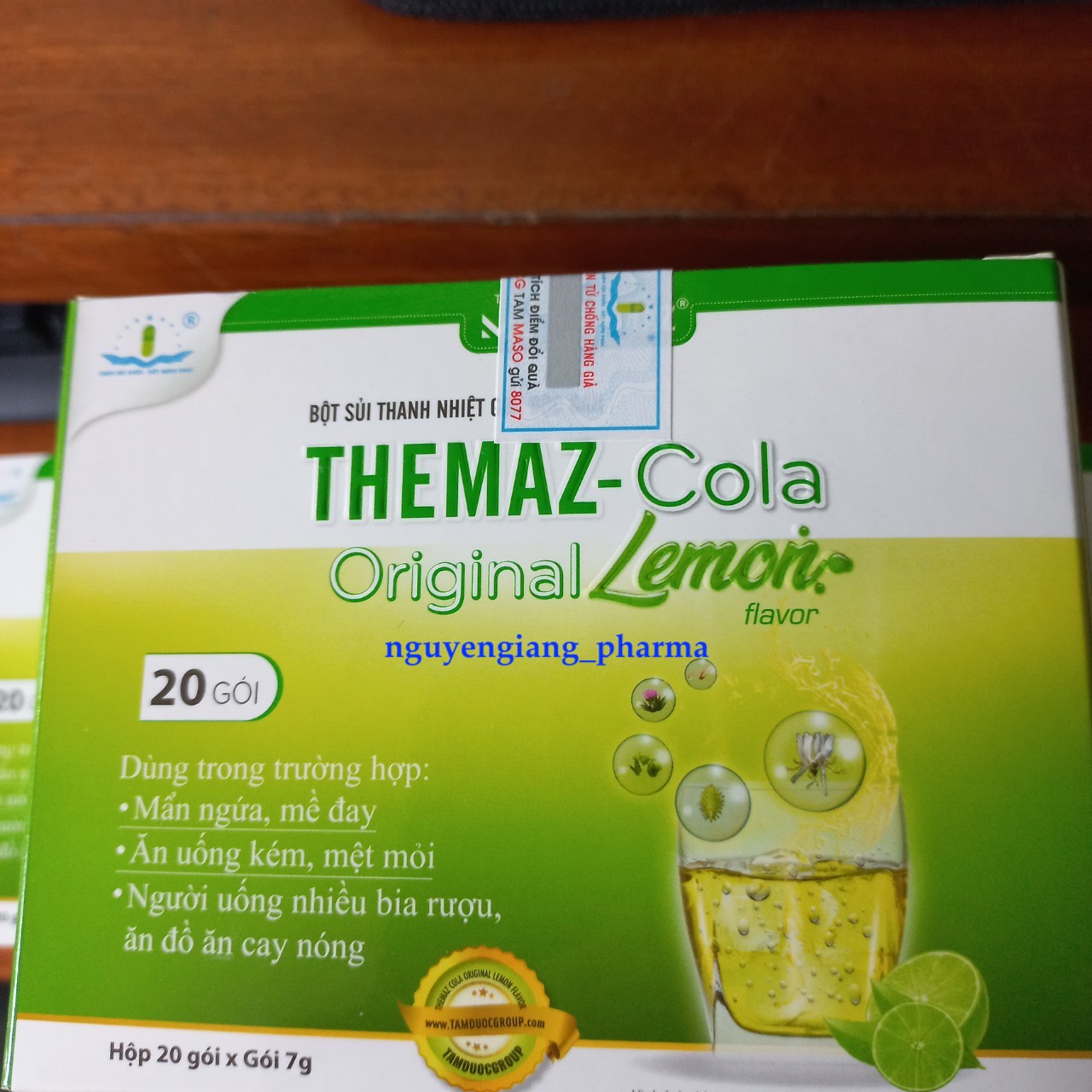 Bột sủi thanh nhiệt giải độc Themaz-cola (Hộp 20 gói)