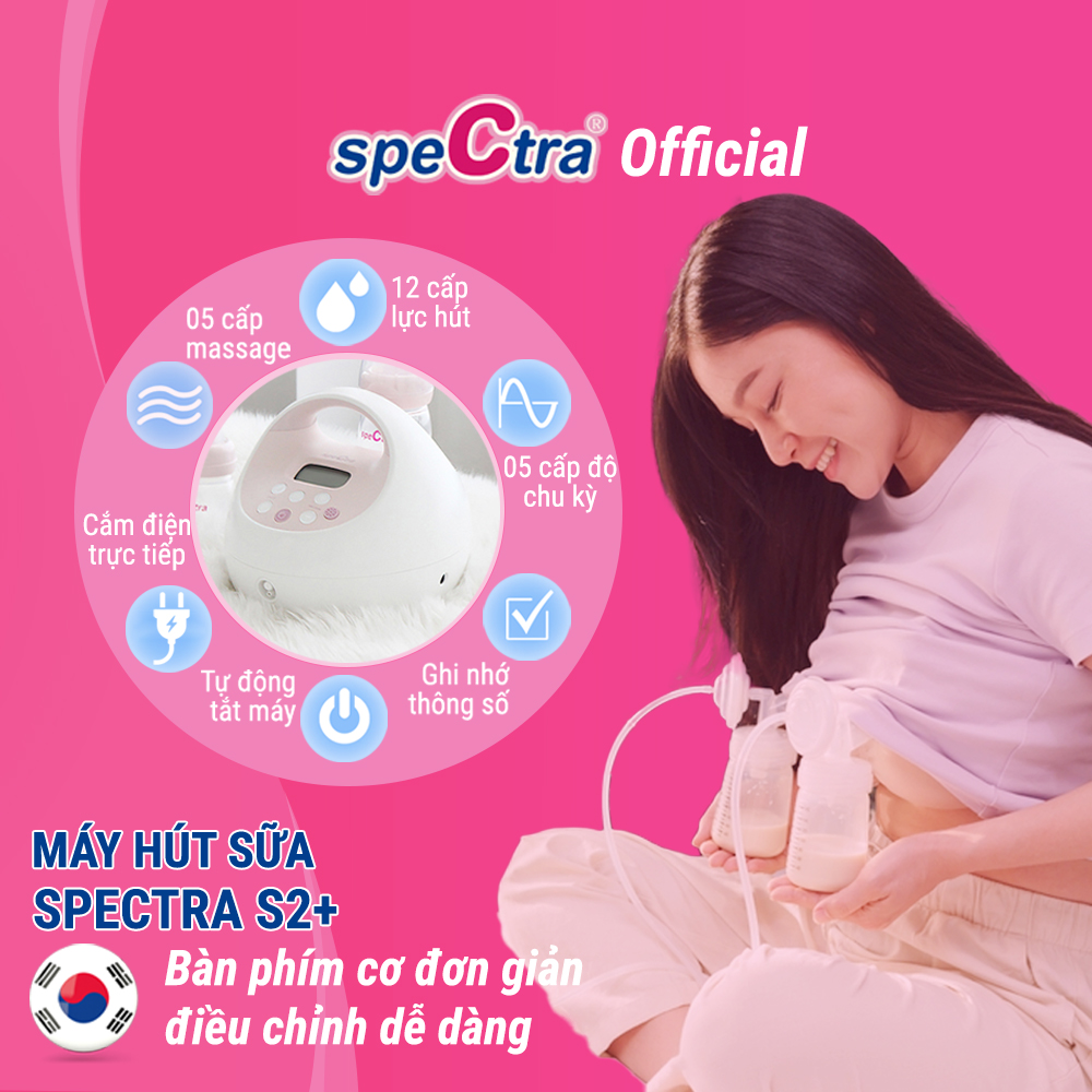 Máy Hút Sữa Spectra S2 Plus - Hàng Chính Hãng (Bảo Hành 24 Tháng)