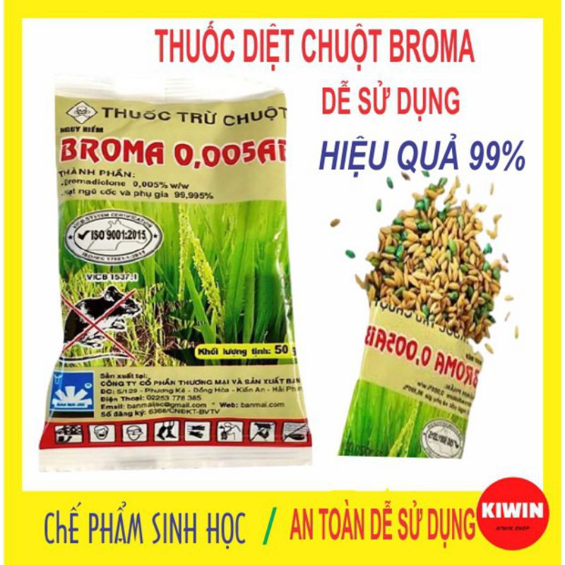 BẢ CHUỘT THÓC- Trừ Chuột Broma 0,005Ab