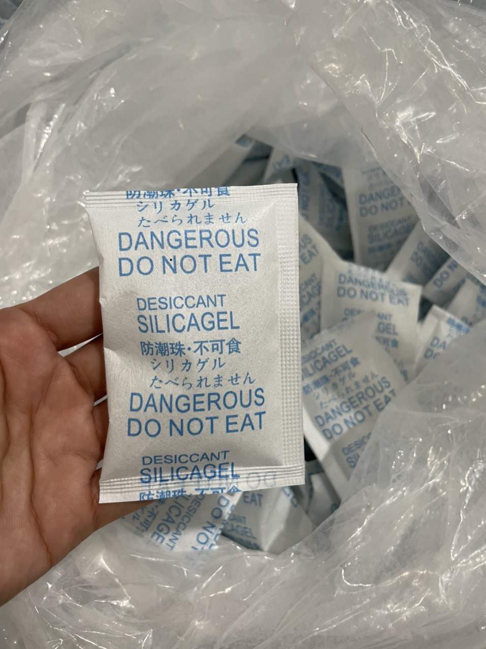Gói hút ẩm 20gr xanh(Túi 100gram)(giá sỉ)