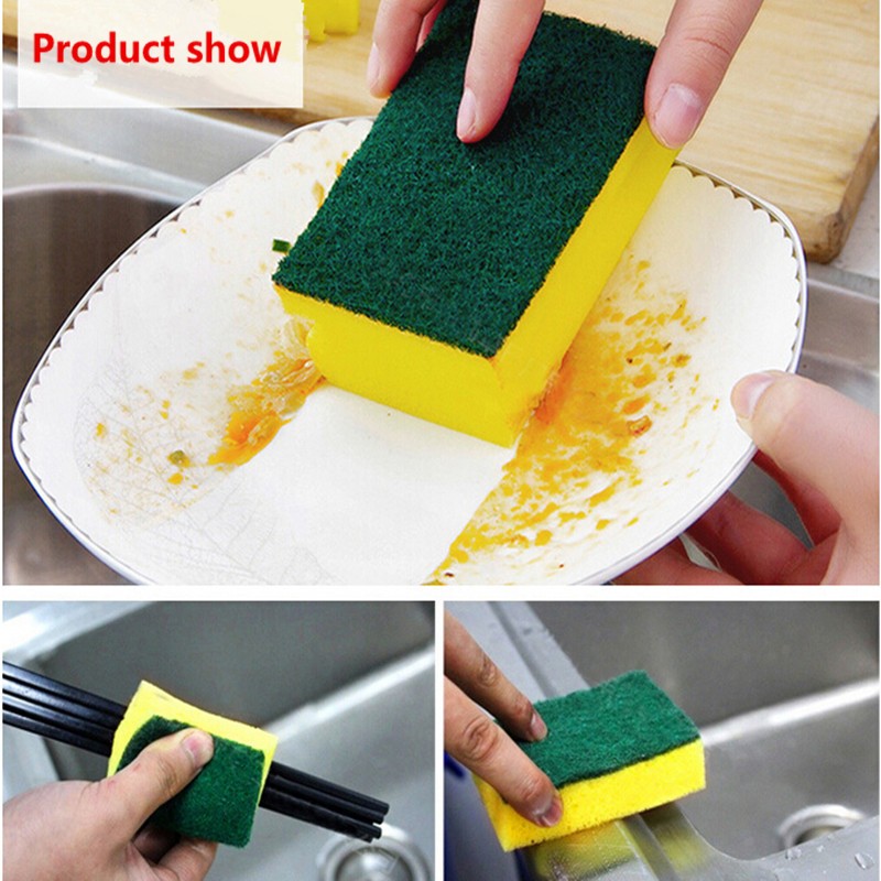 Combo 2 Cước Mút Rửa Chén 2 Mặt Tạo Bọt