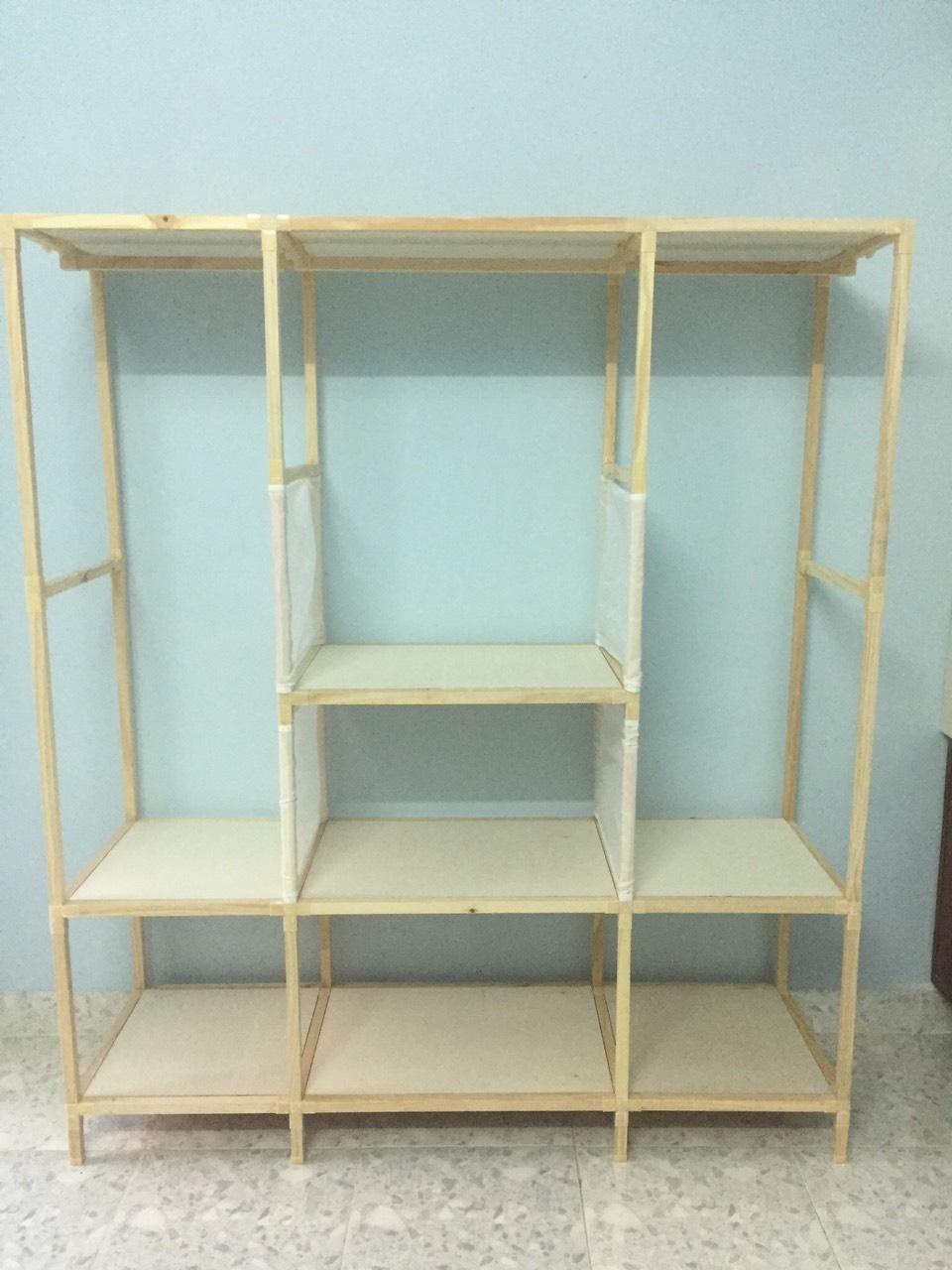 Kệ Gỗ treo quần áo cực chắc chắn Homy
