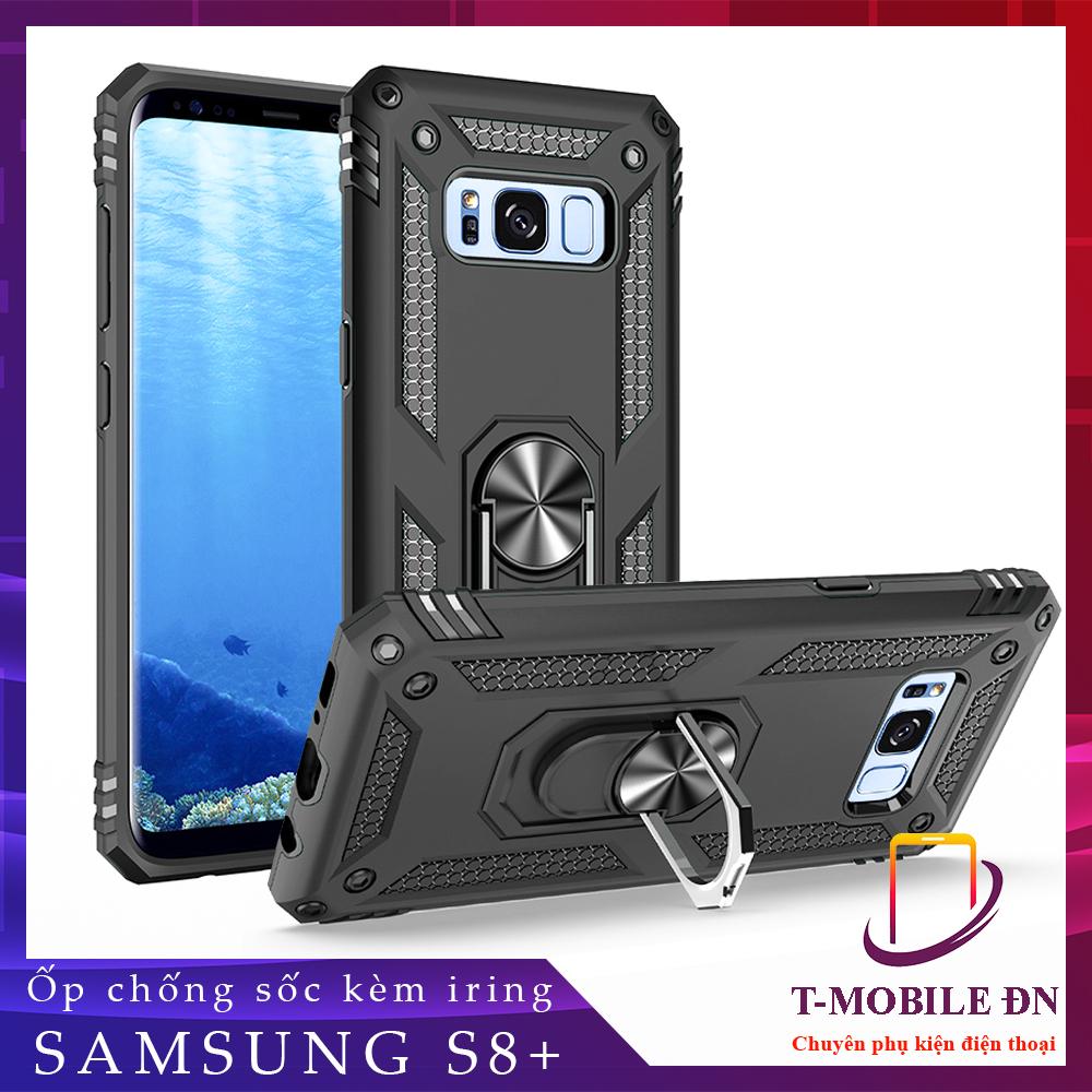 Ốp lưng Samsung S8+ S8 Plus chống sốc 2 lớp kèm nhẫn iring làm giá đỡ bảo vệ máy toàn diện chuẩn châu âu