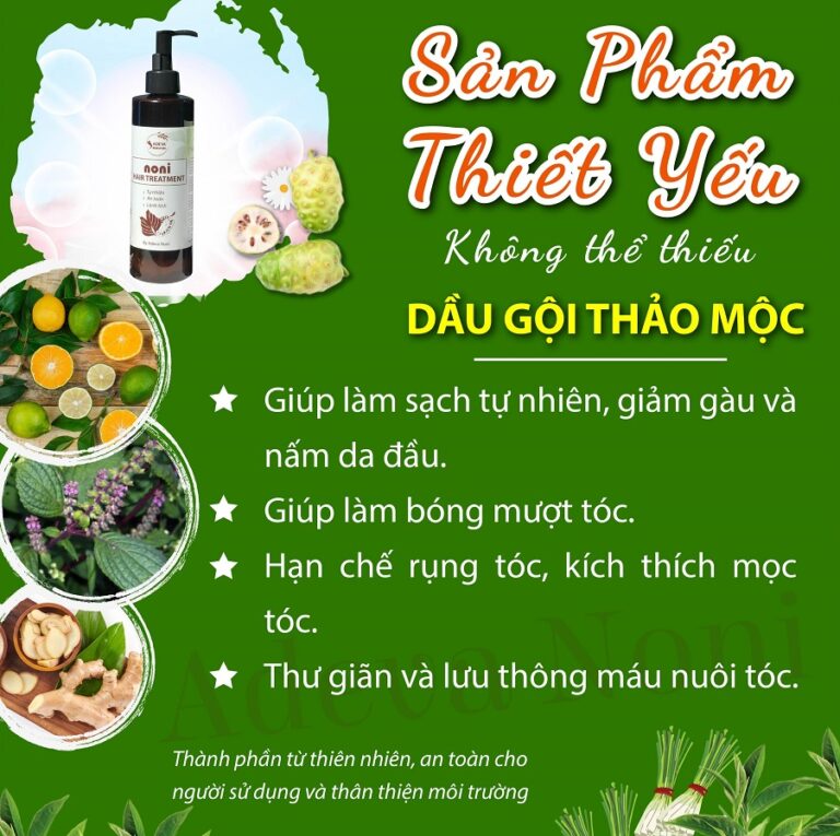 [Sản Phẩm Thiên Nhiên ADEVA NONI] Nước gội thảo mộc Trái nhàu (có bọt) - 250ML