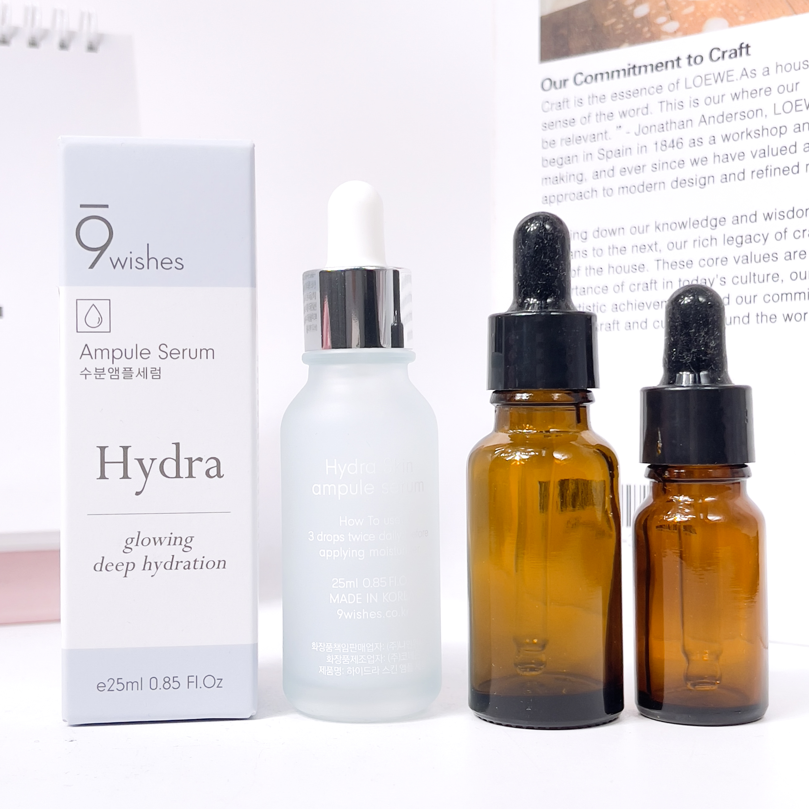 Tinh chất 9 Wishes Hydra Glowing & Deep Hydration Ampule Serum 25ml