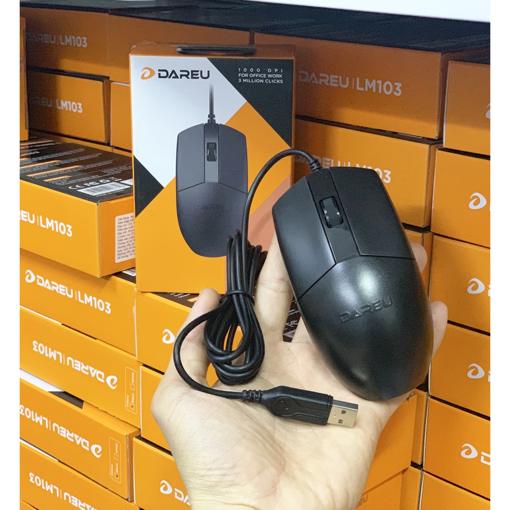 Chuột DAREU LM103 c&oacute; d&acirc;y (USB)
