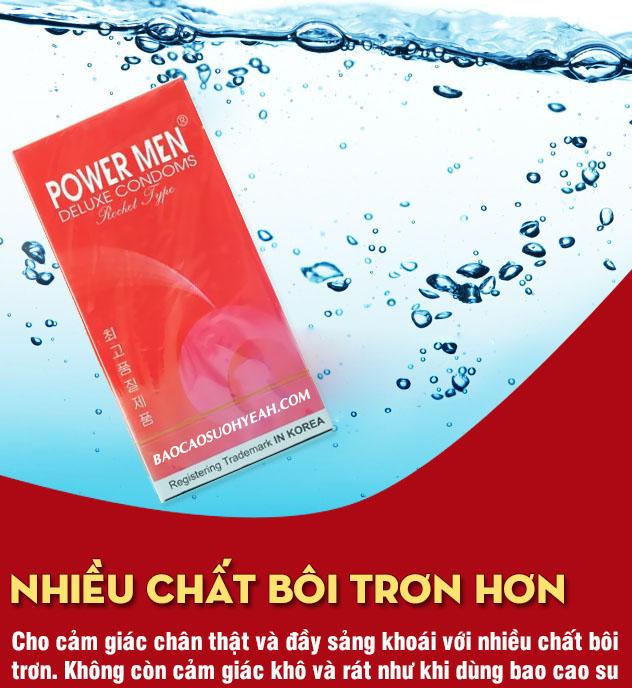 Bao cao su Powermen Rocket 3in1 hộp 12 cái