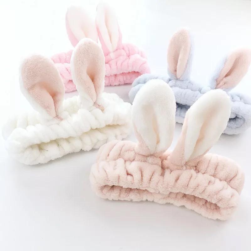 Băng đô tai thỏ - vải nhung mềm mượt