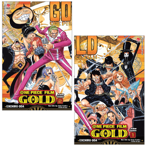 Fahasa - combo sách hay sách anime comics - one piece film gold - tập 1 + tập 2
