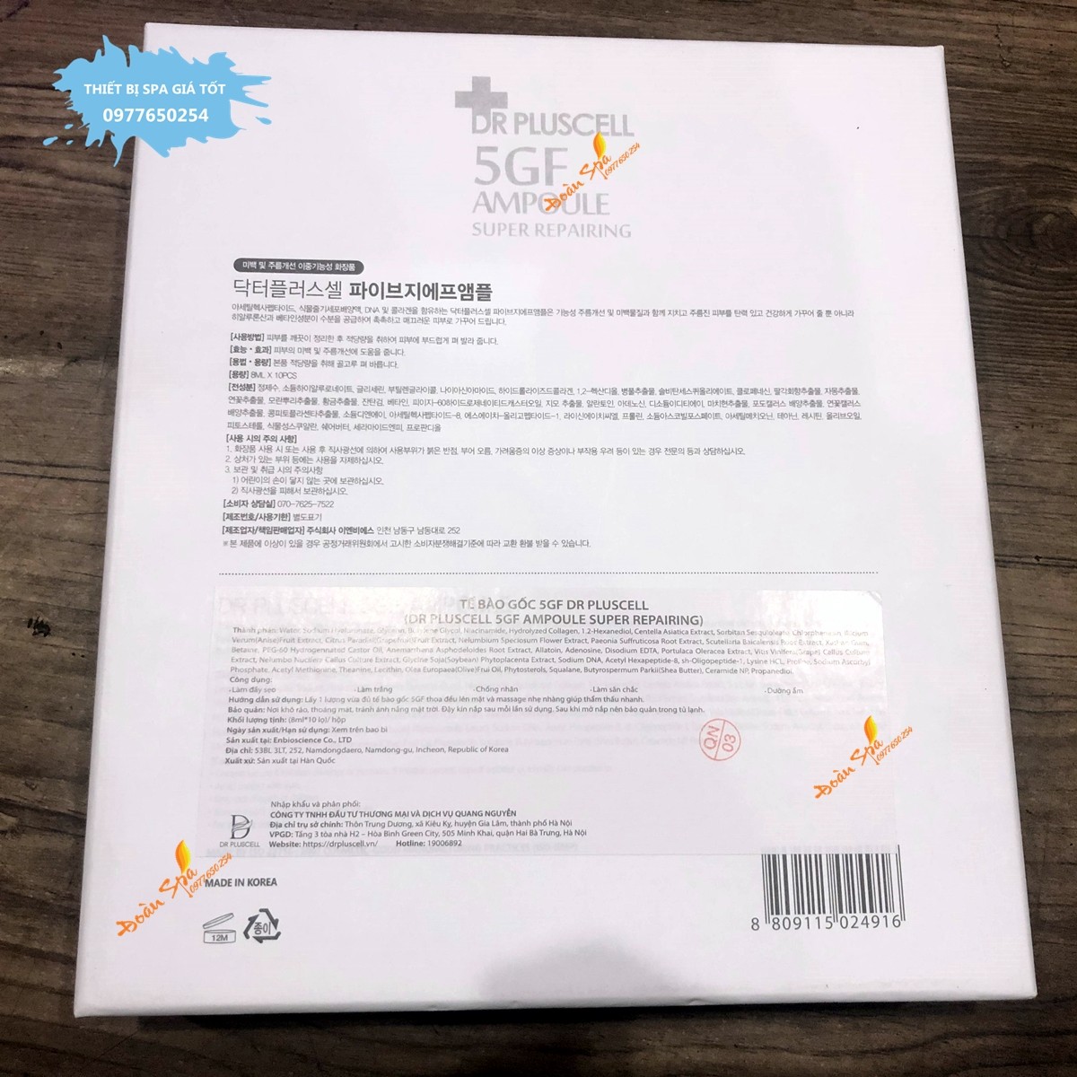 Tế bào gốc sẹo rỗ - Tế bào gốc 5GF Dr Plus Cell