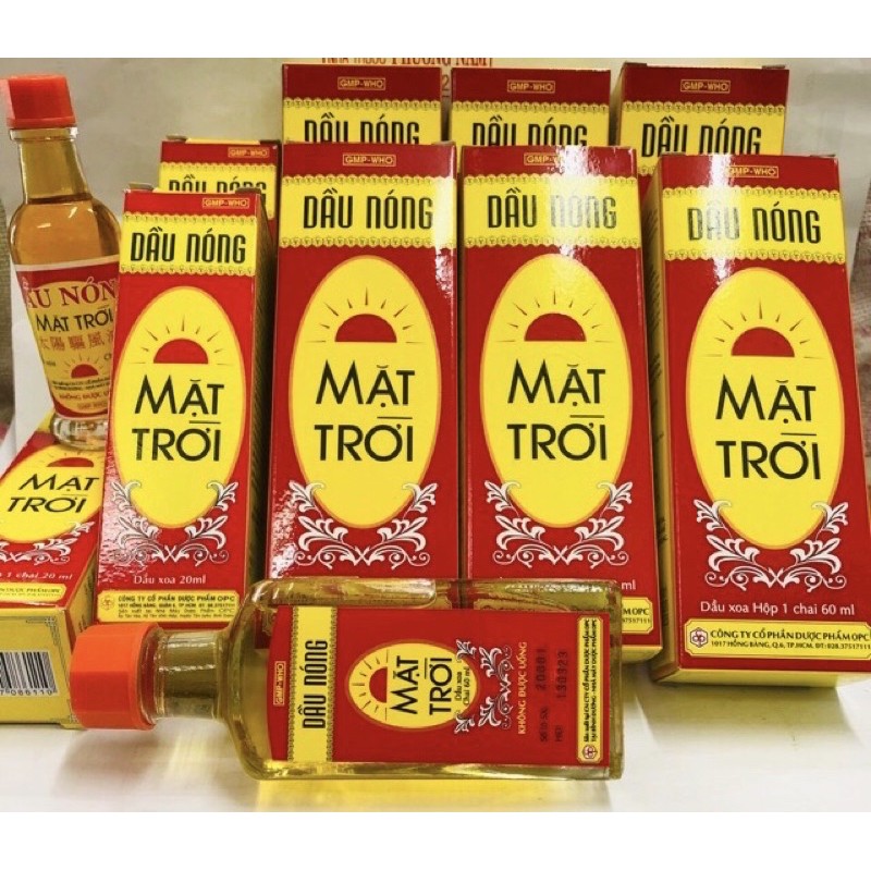 {Chính hãng} Dầu nóng mặt trời chai lớn 60ml