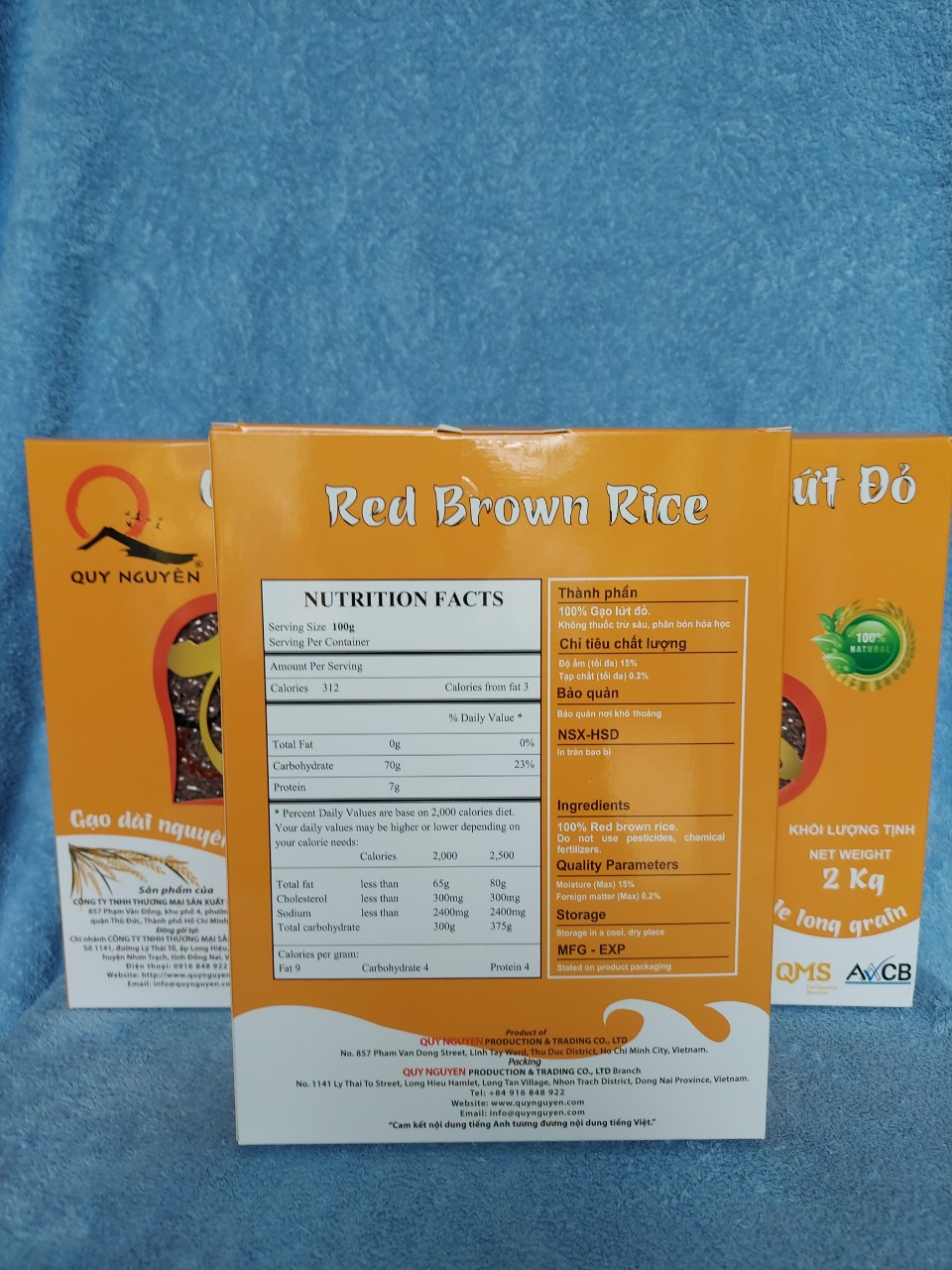 Gạo Lứt Đỏ 2Kg- Quy Nguyên