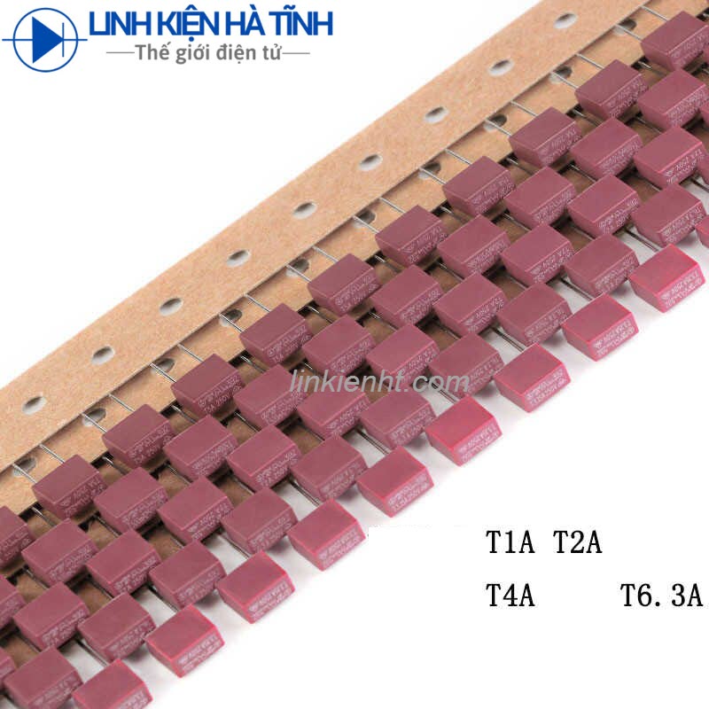 10 con cầu chì vuông 250v cầu chì t1a t2a t4a t6.3a