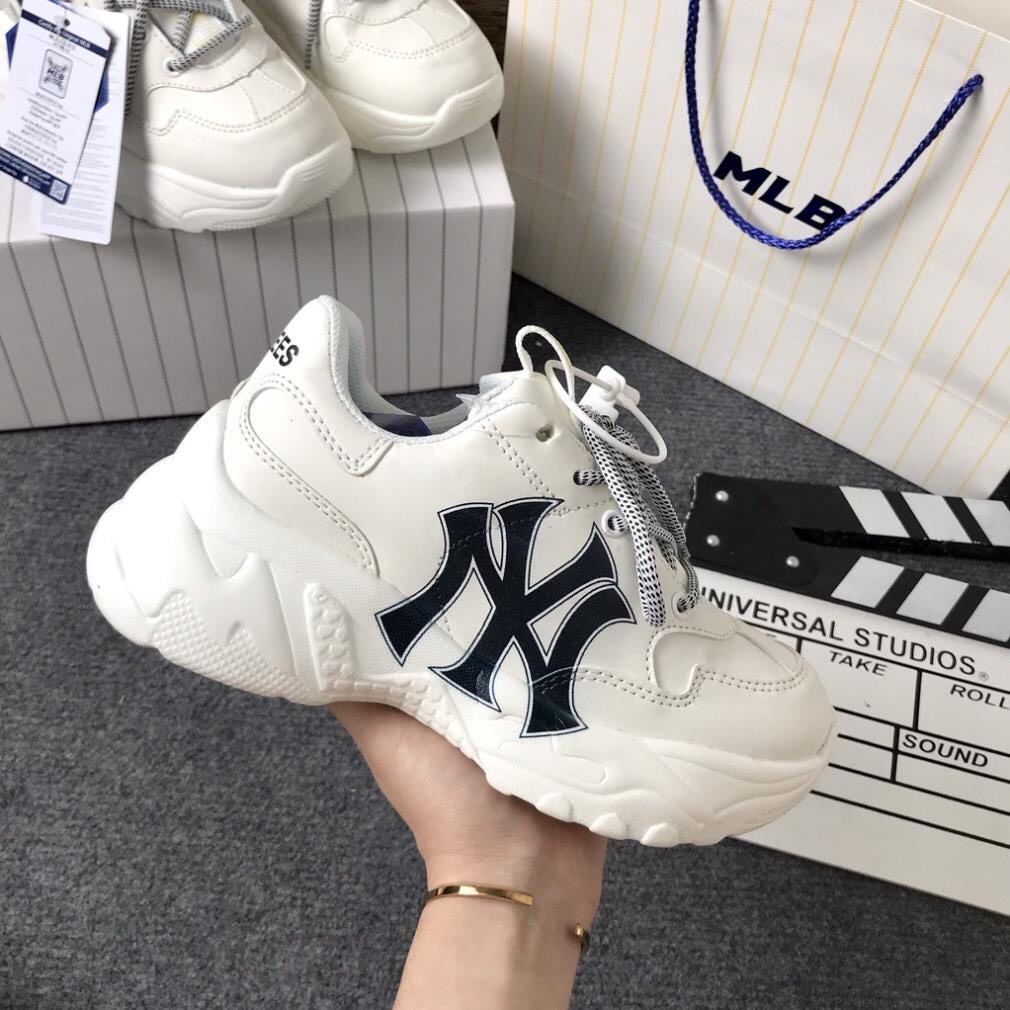 Giày MLB nâng chiều cao, giày thể thao sneaker nam nữ NY bản chuẩn full box