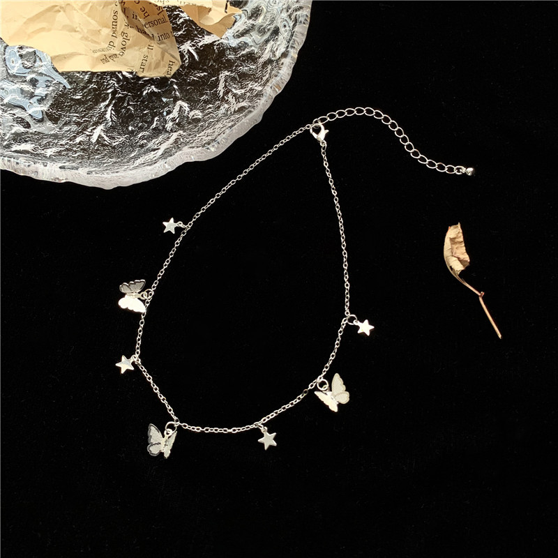 [HCM]Vòng cổ chocker bướm xinh xắn bạc