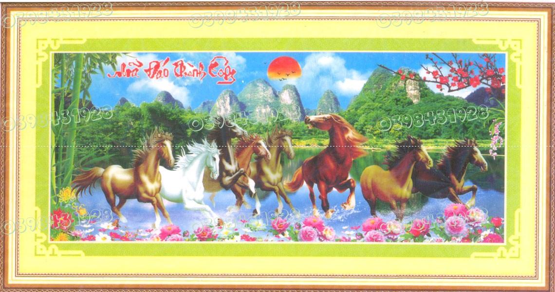 Tranh đính đá abc 3d mã đáo thành công 63099 kt:80x38cm