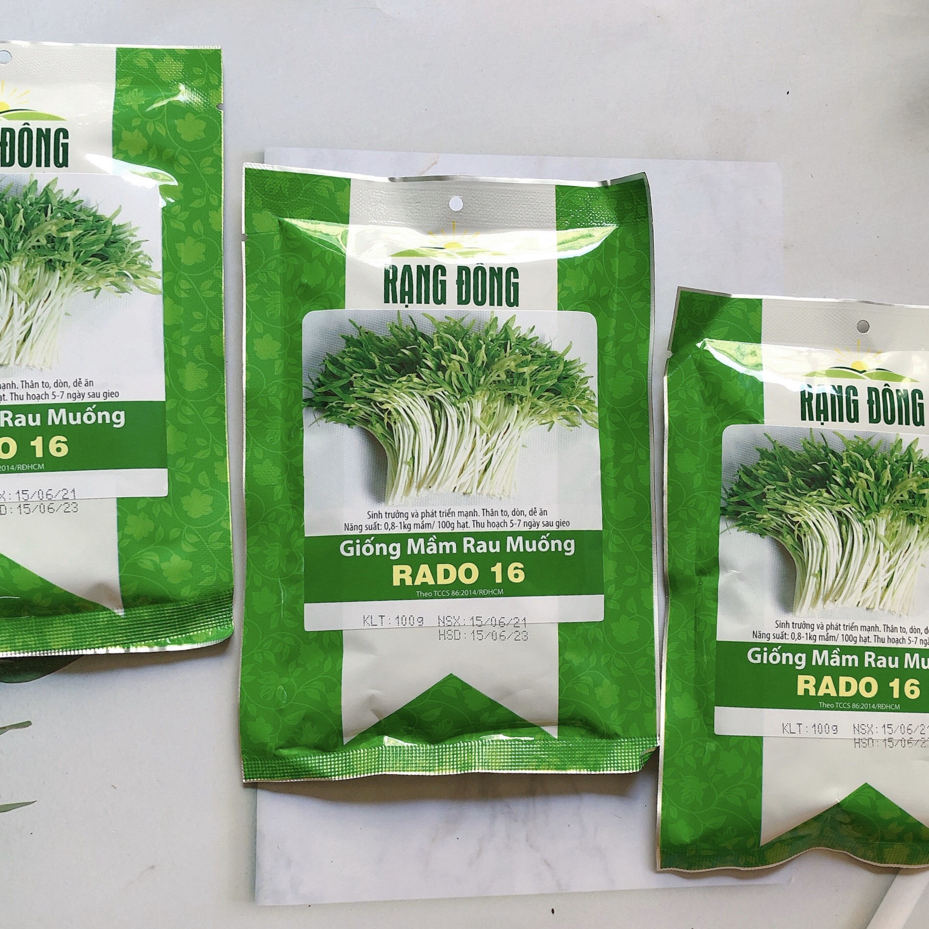 [HCM]Hạt giống mầm rau muống Rado 16 RD gói 100gr