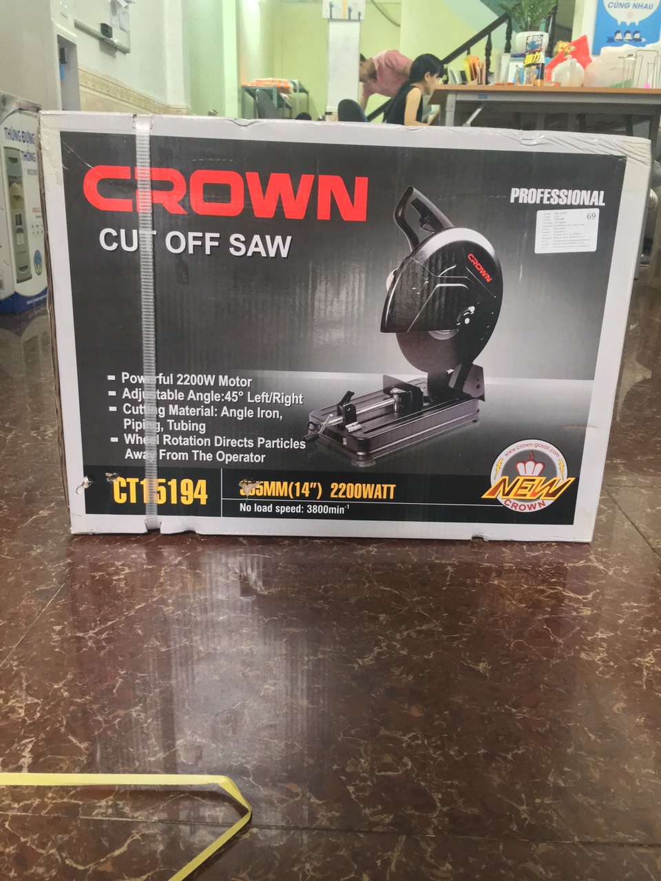 Máy cắt sắt Crown CT15194-035