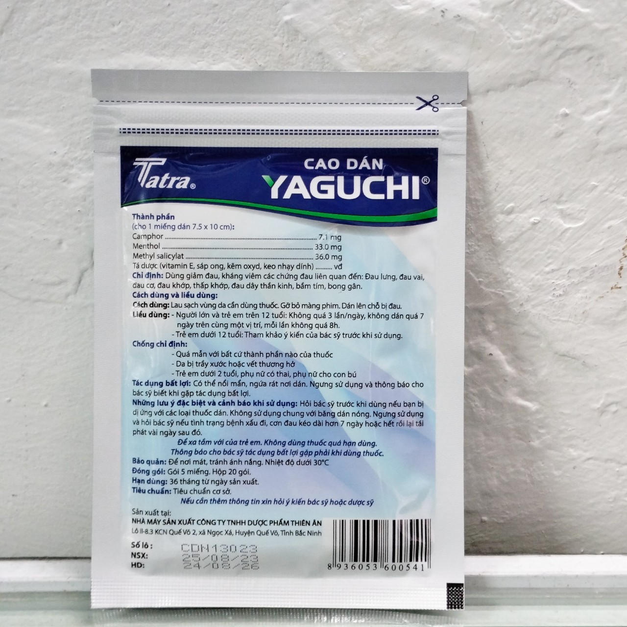 Cao dán Yaguchi (gói x 5 miếng)