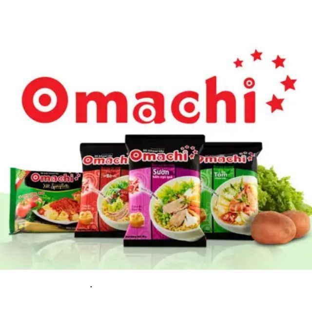 Combo 10 gói mì Omachi bò sườn tôm xào sốt spaghetti