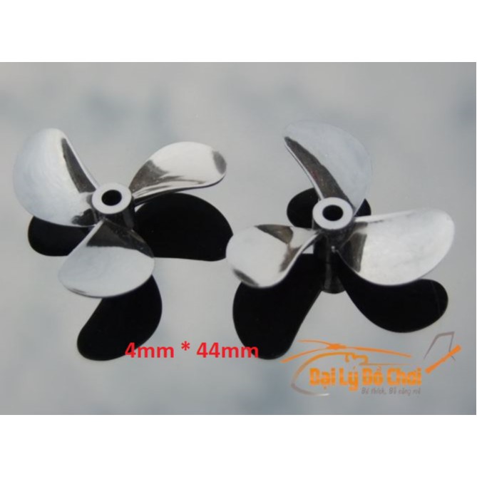 Cặp chân vịt 3 cánh loại cỡ lớn 4*44mm sử dụng trong chế tạo tàu điều khiển từ xa