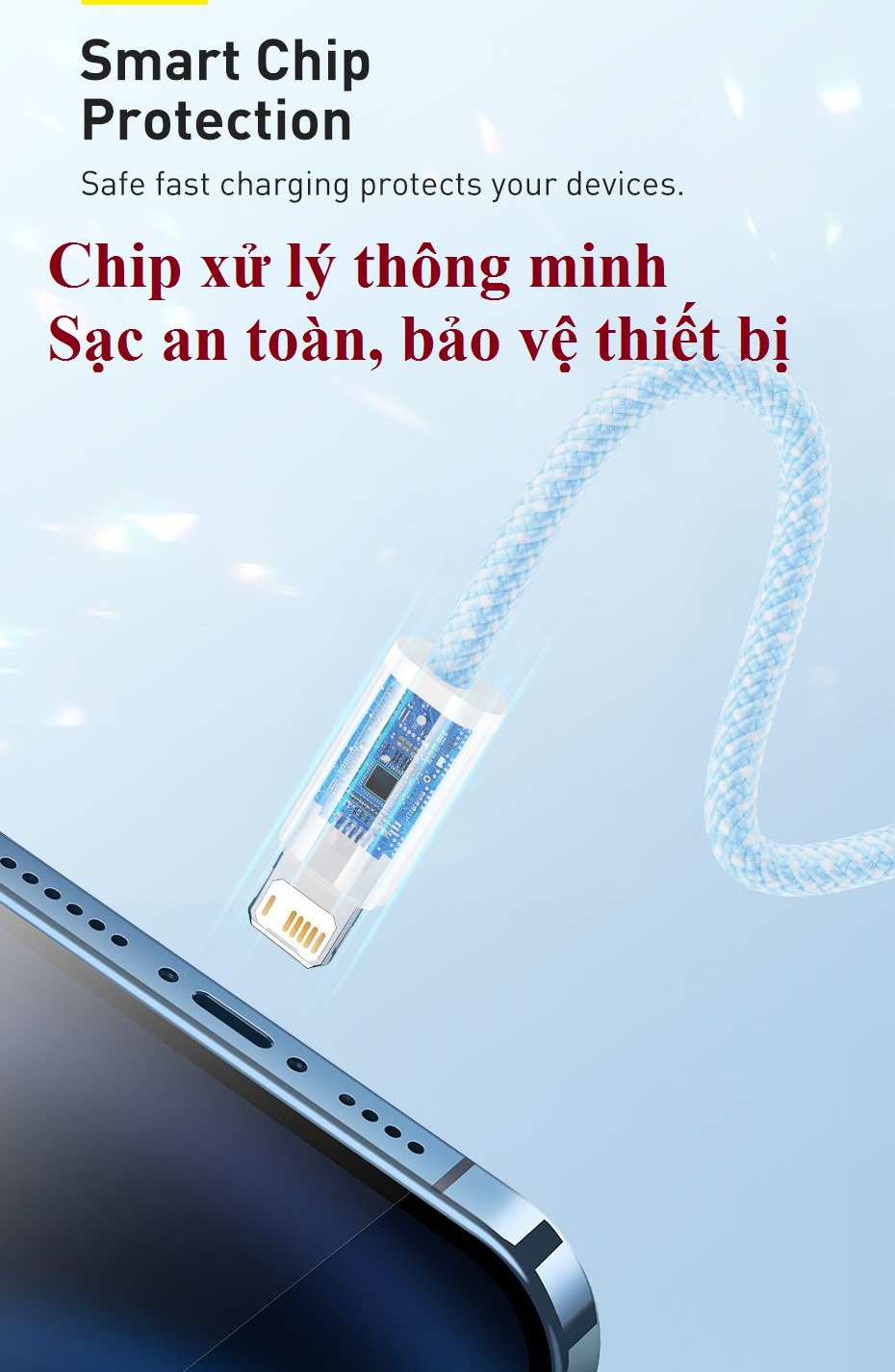 Cáp sạc iPhone 2.4A Baseus Dynamic Series