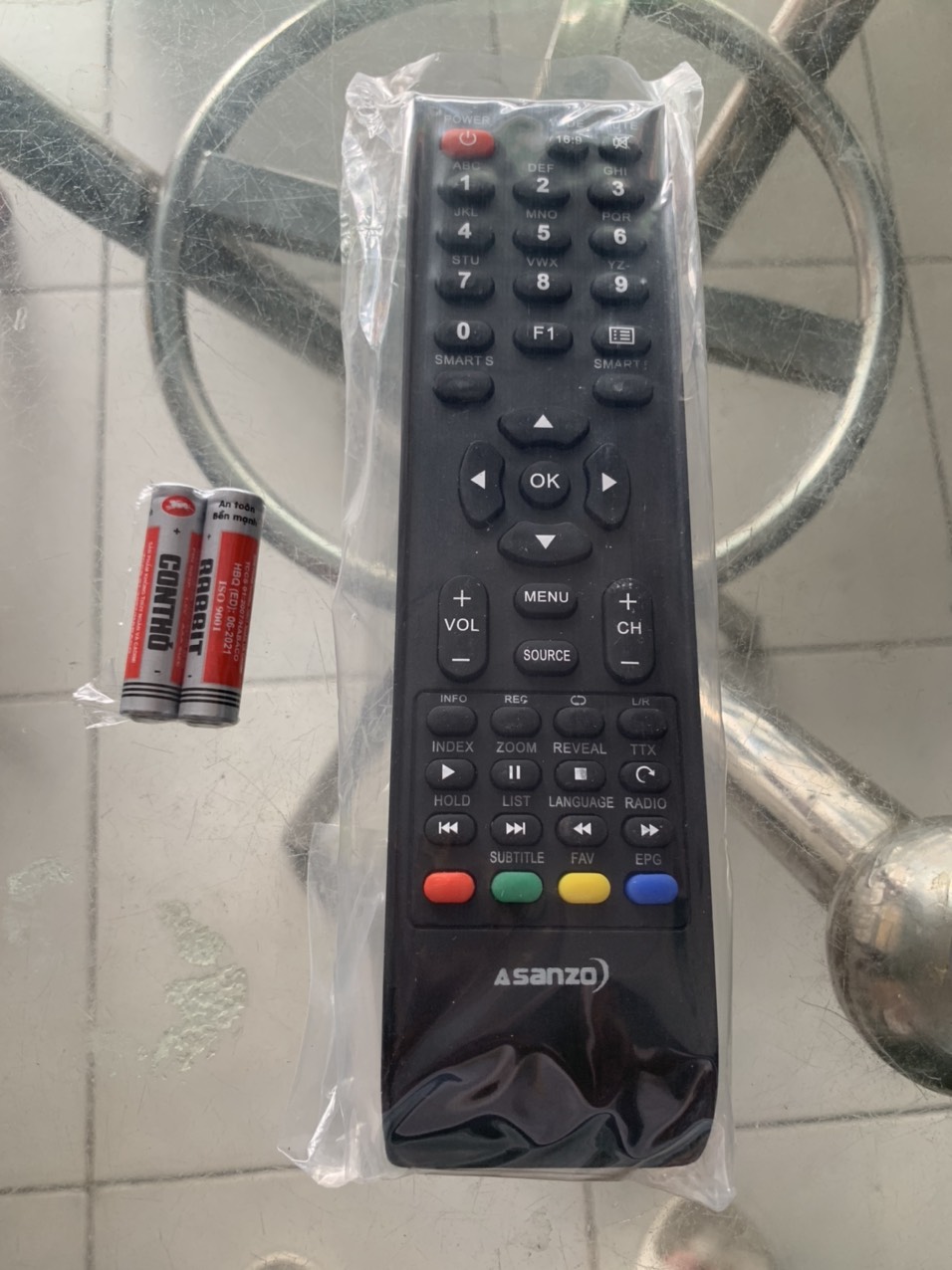 [HCM]REMOTE ĐIỀU KHIỂN TIVI ASANZO SMART MẪU 3 XỊN-HÃNG