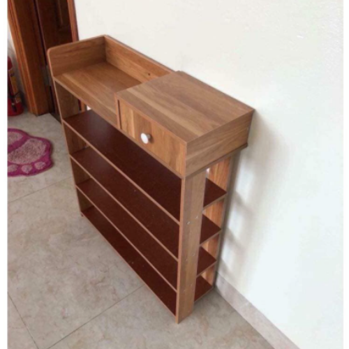 [GIÁ HỦY DIỆT] KỆ GIẦY GỖ 5 TẦNG CÓ NGĂN KÉO