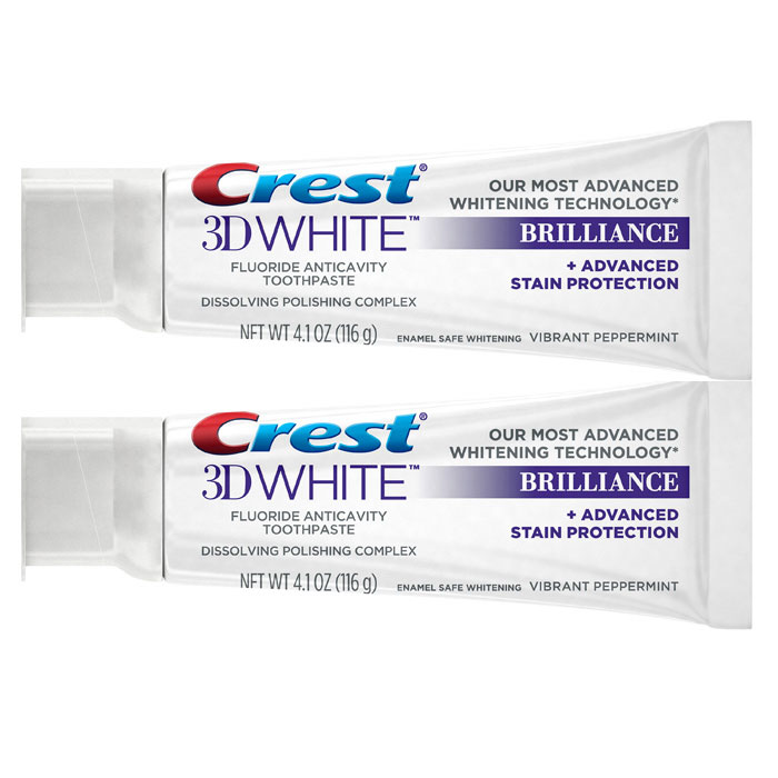 Combo 2 tuýp kem đánh răng Crest 3D White Brilliance 116g