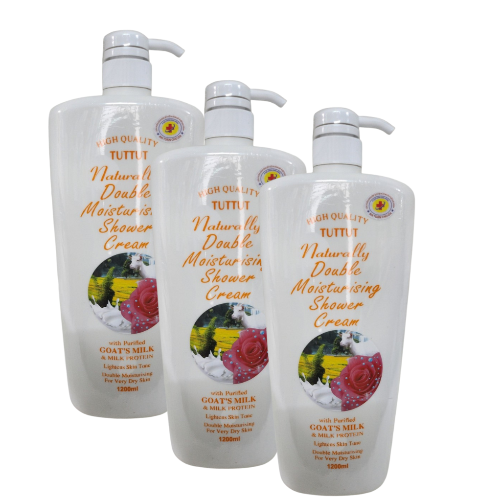 Sữa tắm dê trắng da TutTut Naturally 1200ml.