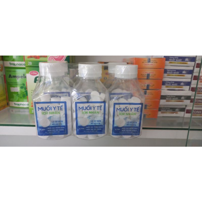 Muối y tế ích nhân lọ 50 viên