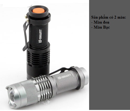 Đèn pin mini Cree Q5 ( đã có pin và sạc )