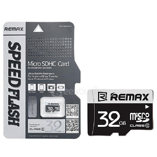 Thẻ nhớ MicroSD REMAX 32GB tốc độ class 10 chuyên dụng - Hàng Nhập Khẩu
