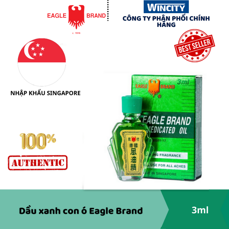 Dầu xanh con ó Eagle Brand 3ml