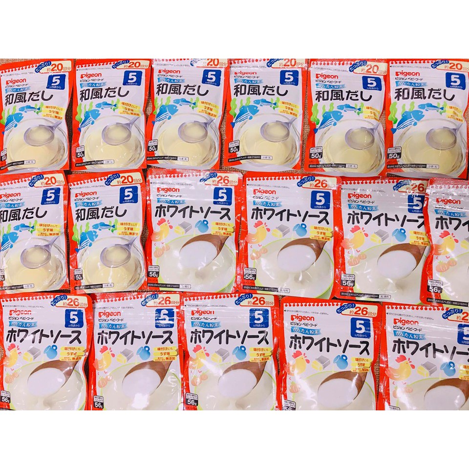 Nước Dùng cho bé dạng bột Dashi Pigeon Japan