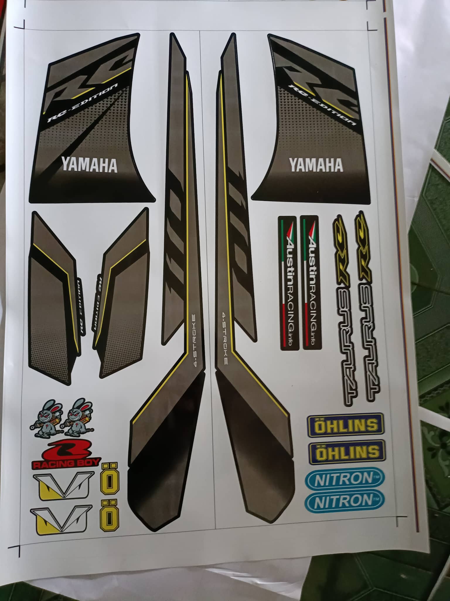 tem rời taurus RC đen xám