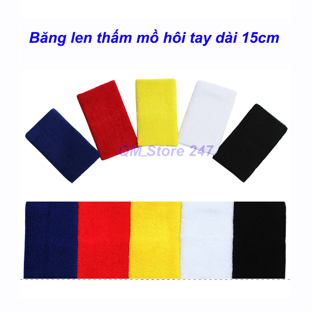 Băng đeo thấm mồ hôi tay BT15 dài 15cm (1 đôi)