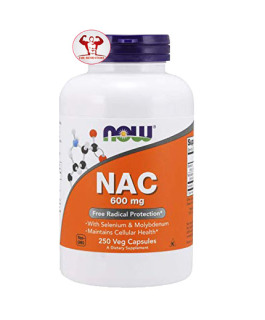 THẢI ĐỘC GAN-NOW NAC (N-Acetyl-L-Cysteine) 600mg 250 VIÊN thumbnail