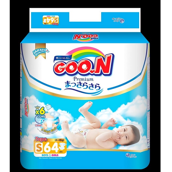 [HCM]Tã dán Goon Premium Slim NB70/S64/M60/L50/XL46