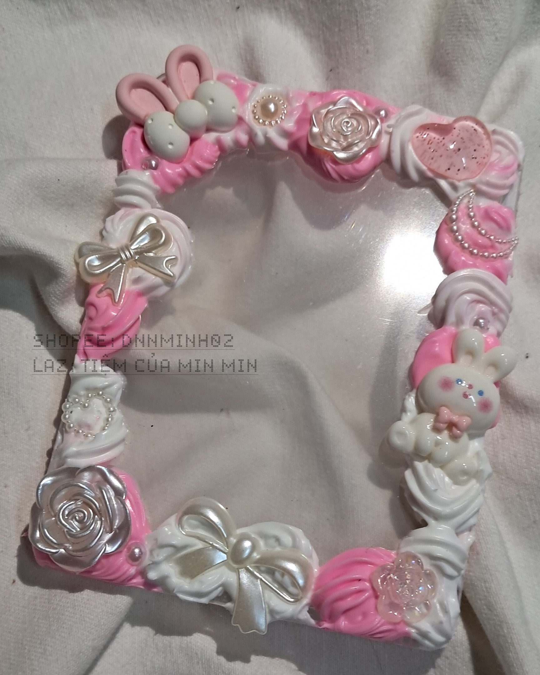 toploader handmade đen hồng.