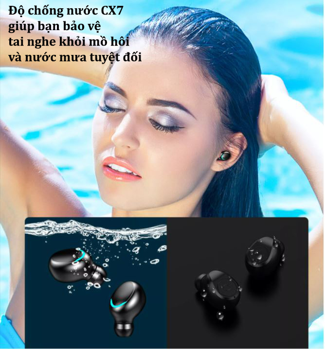 Tai nghe bluetooth không dây BTH F9 5 TWS , tai nghe bluetooth 5.0 F9 pro max chống nước chống bụi, âm thanh vòm 9D chống ồn, mic HD nghe gọi rõ nét, tai nghe pin trâu dùng cho mọi điện thoại