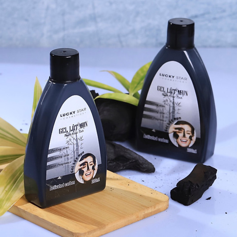 Gel Lột Mụn Than Hoạt Tính Lucky Star - Chai 200ml