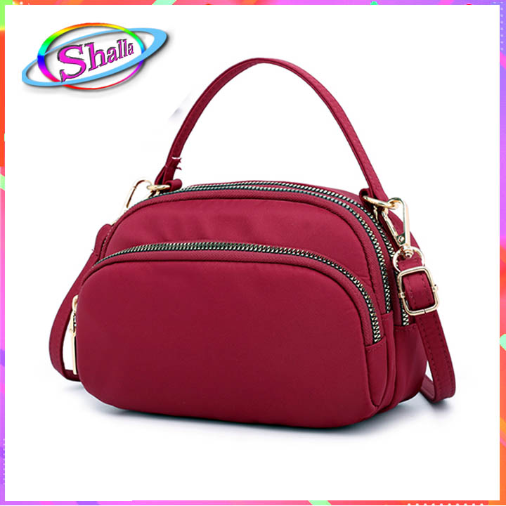 Túi đeo chéo nữ thời trang Hình bầu trơn dạo phố KN065 Shalla