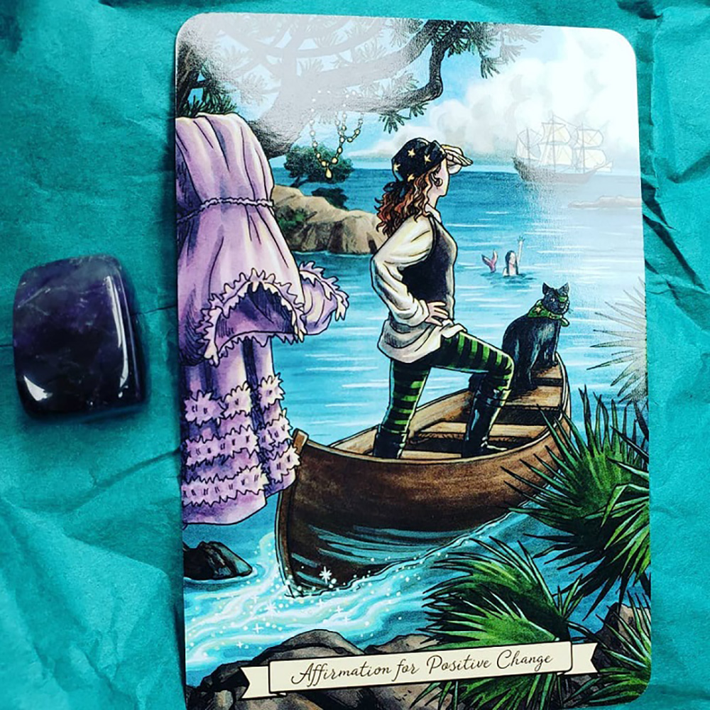 Bộ Bài Oracle Everyday Witch Oracle Tặng Đá Thanh Tẩy