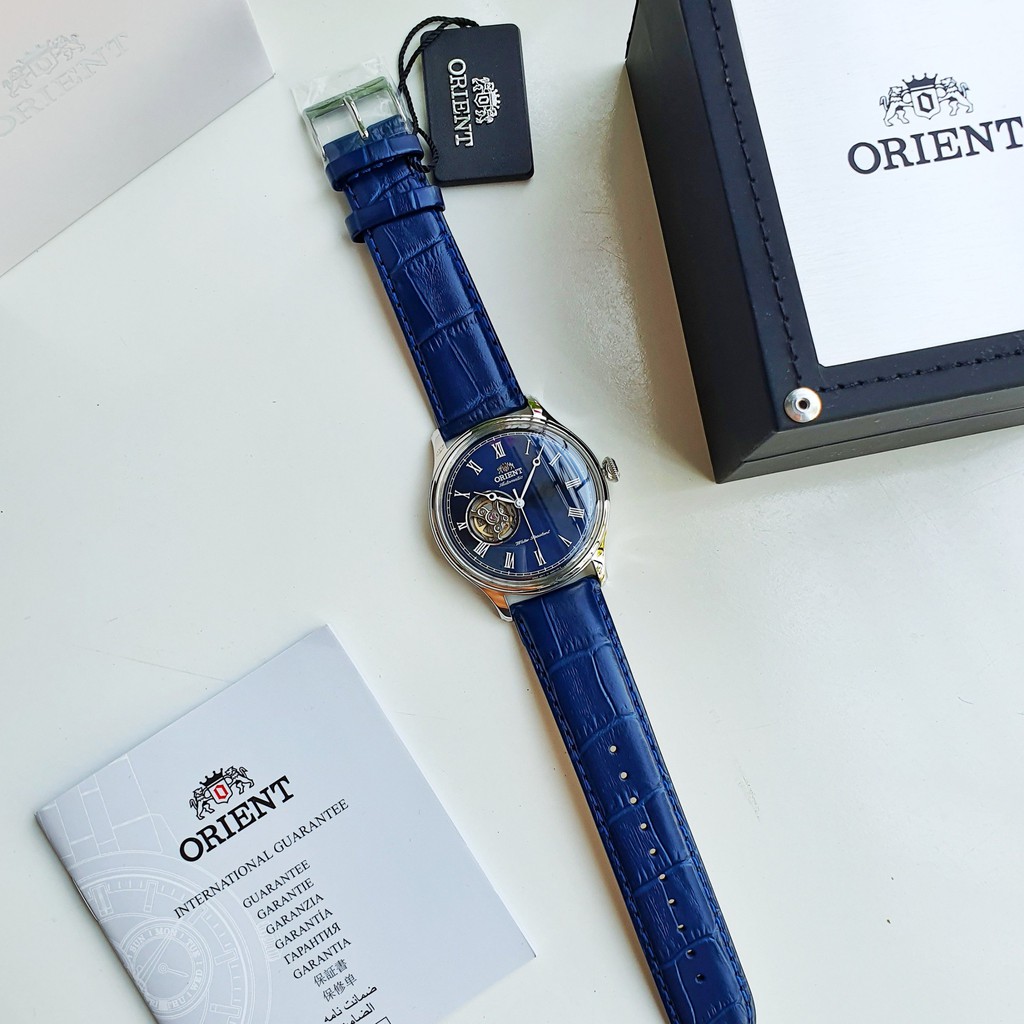 { RẺ VÔ ĐỐI }{ BẢO TÍN ĐỒNG HỒ SHOP SỊN LAZADA }  Đồng hồ nam dây da Orient Caballero { orient patek seiko sk }