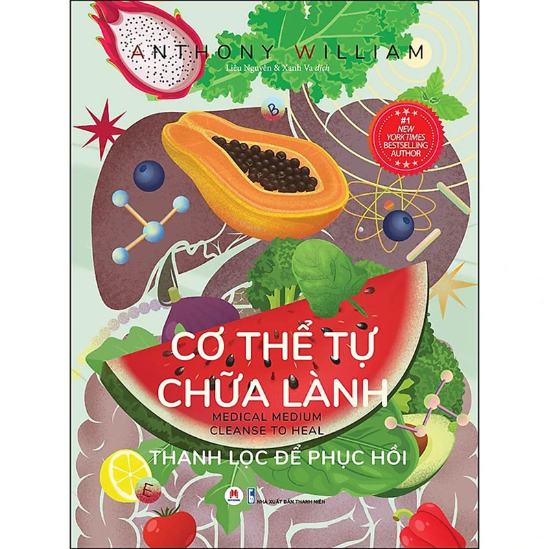 Sách Cơ thể tự chữa lành - Anthony william - HuyHoang Bookstore