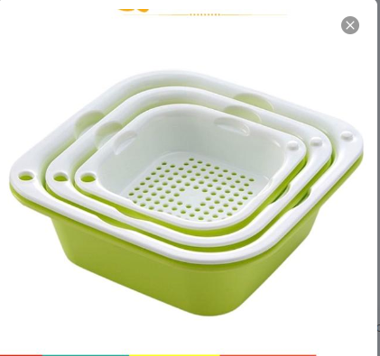 Set 3 Bộ Thau Rổ ECCO Đa Năng Siêu Tiện