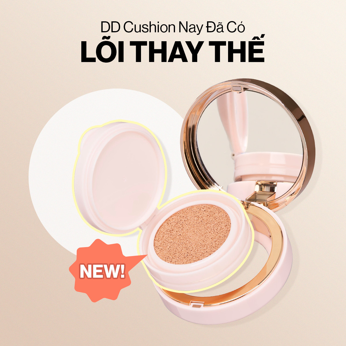 Phấn nước GLAMRR Q LONG WEAR DD CUSHION - SPF50+/PA+++ (1 lõi x 13g)